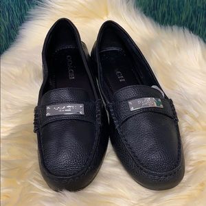 Coach Fredrica Soft Leather Black Loafers